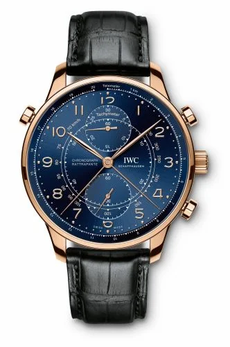 IWC Portuguese Chrono-Rattrapante Red Gold / Blue / Boutique Milano IW3712-15 (IW371215, 3712-15, 371215)